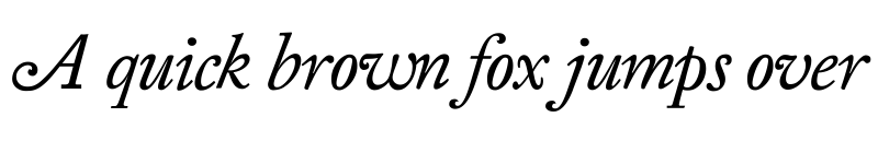 Preview of KirimomiSwash Italic