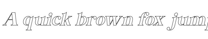 Preview of Kivaera Outline Italic