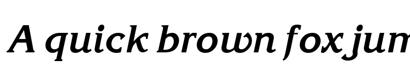 Preview of Korinna Bold Italic