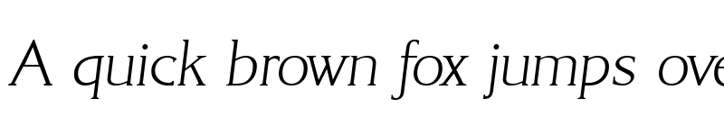 Preview of Korinth-Serial-ExtraLight RegularItalic