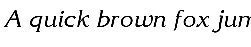 Preview of Korinthia Italic