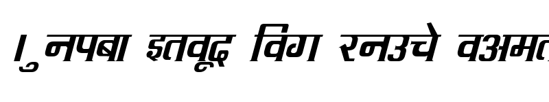 Preview of Kruti Dev 090 Italic