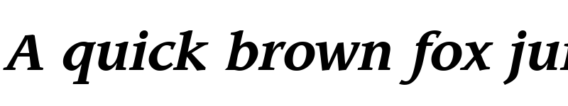 Preview of Leawood LT Medium Bold Italic