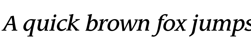 Preview of LeawoodEF-MediumItalic Regular