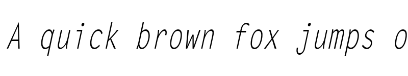 Preview of Lechter Condensed Italic