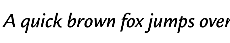 Preview of LegacySansEF Medium Italic