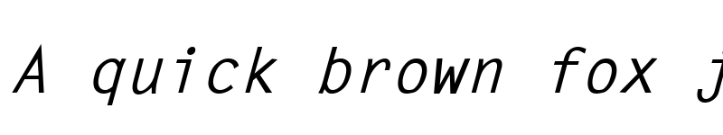 Preview of Letter Gothic Bold Italic