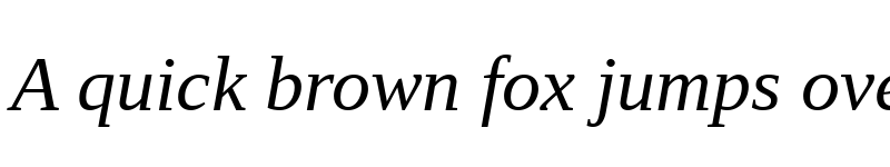 Preview of Liberation Serif Italic