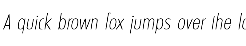 Preview of LimerickCond-Serial-ExtraLight RegularItalic