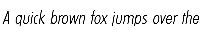 Preview of LimerickCond-Serial-Light RegularItalic