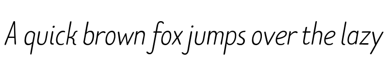 Preview of Limes Sans Light Italic