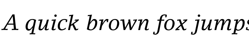 Preview of LinoLetter Oldstyle Figures Italic