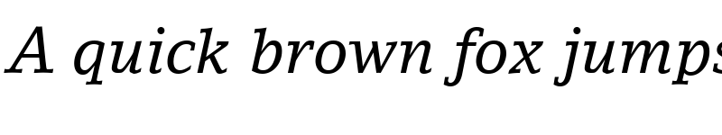 Preview of LinoLetter RomanItalic