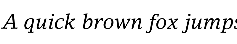 Preview of LinoLetter RomanOsF Italic