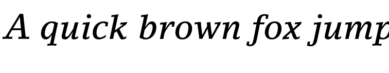 Preview of LinoLetter Std Medium Italic