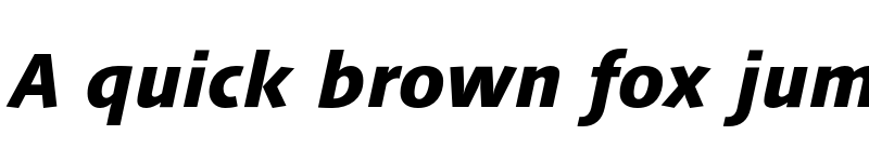 Preview of LinotypeSyntax Heavy Italic