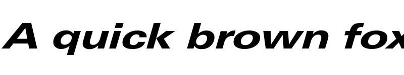 Preview of LinotypeUnivers ExtdHeavy Italic