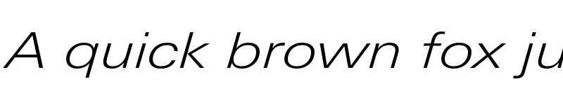 Preview of LinotypeUnivers ExtdLight Italic