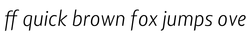 Preview of Lisboa Sans Ligatures Light Italic