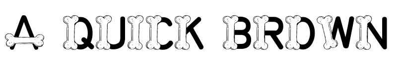 Preview of LMS This Font Is For The Dogs Regular