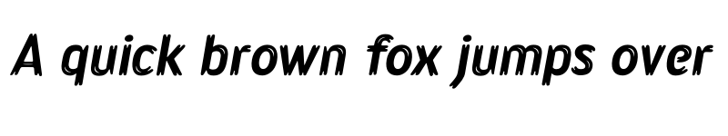 Preview of Lonkie Brush Regular Italic