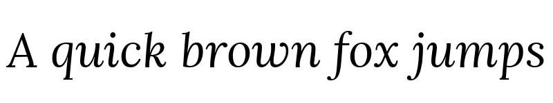 Preview of Lora Italic