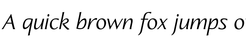 Preview of LTAperto Roman Italic