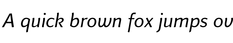 Preview of LTFinnegan OsF Regular Italic