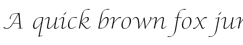 Preview of Lucida Calligraphy Thin