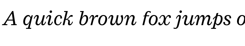 Preview of Macklin Text Italic