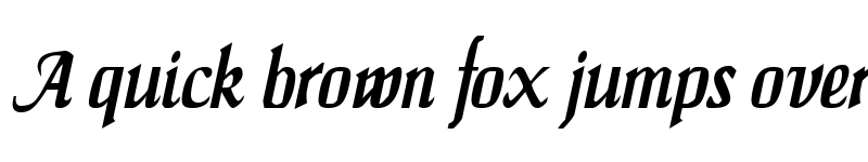 Preview of MaidenWordCondensed Italic