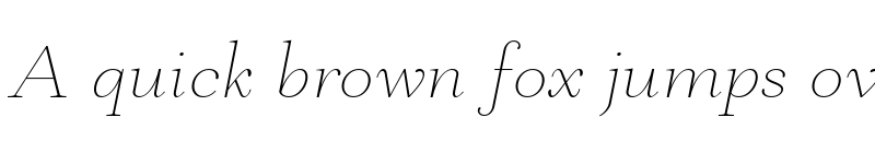 Preview of Mantonico Thin Italic