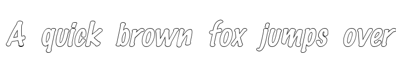 Preview of Marker-Hollow Italic