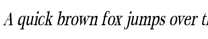 Preview of MatureCondensed Italic