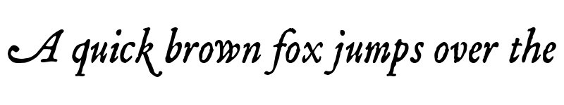 Preview of Mayflower Italic Regular