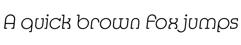 Preview of MediaSerifEF ExtraLight Italic