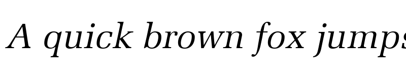 Preview of Melior LT Italic