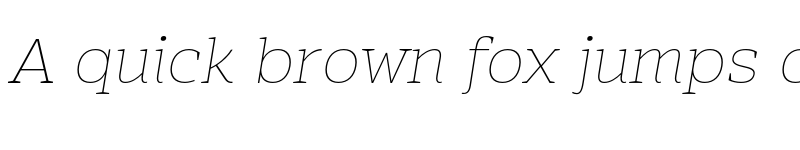 Preview of Mensch Serif Thin Italic