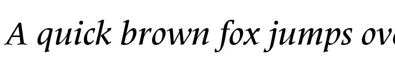 Preview of Meridien LT Medium Italic