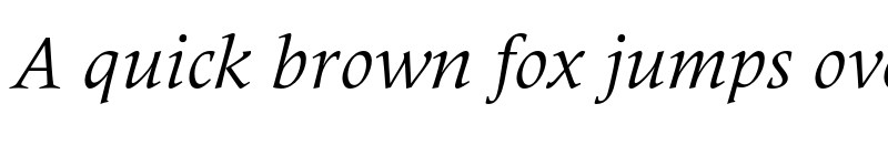 Preview of Meridien LT Std Italic