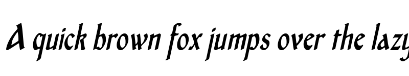 Preview of MiddleAgesCondensed Italic