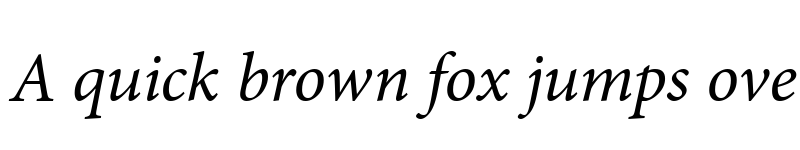 Preview of Mignon Italic