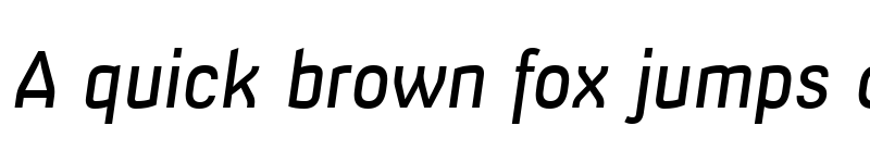 Preview of Milibus Regular Italic
