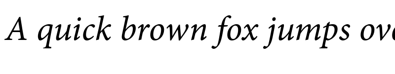 Preview of Minion Pro Italic Caption