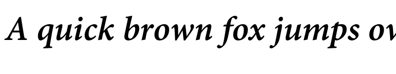 Preview of Minion Pro Semibold Italic Caption