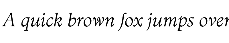 Preview of MinisterEF Light Italic