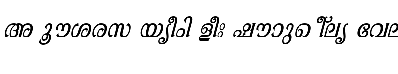 Preview of ML-TTAathira Italic