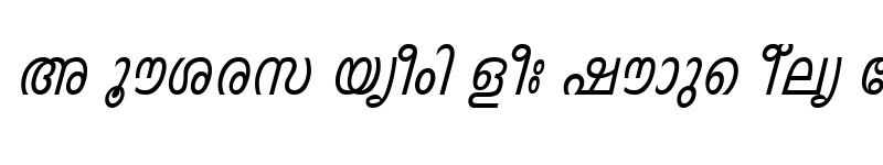 Preview of ML-TTIndulekha Italic