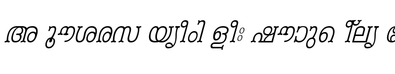 Preview of ML-TTPeriyar Italic