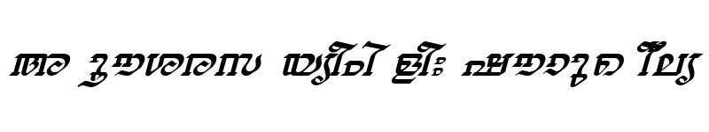 Preview of ML-TTThiruvathira Italic